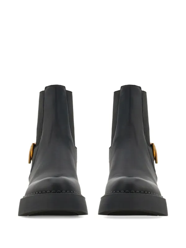 Ferragamo Gancini アンクルブーツ | ブラック | FARFETCH JP