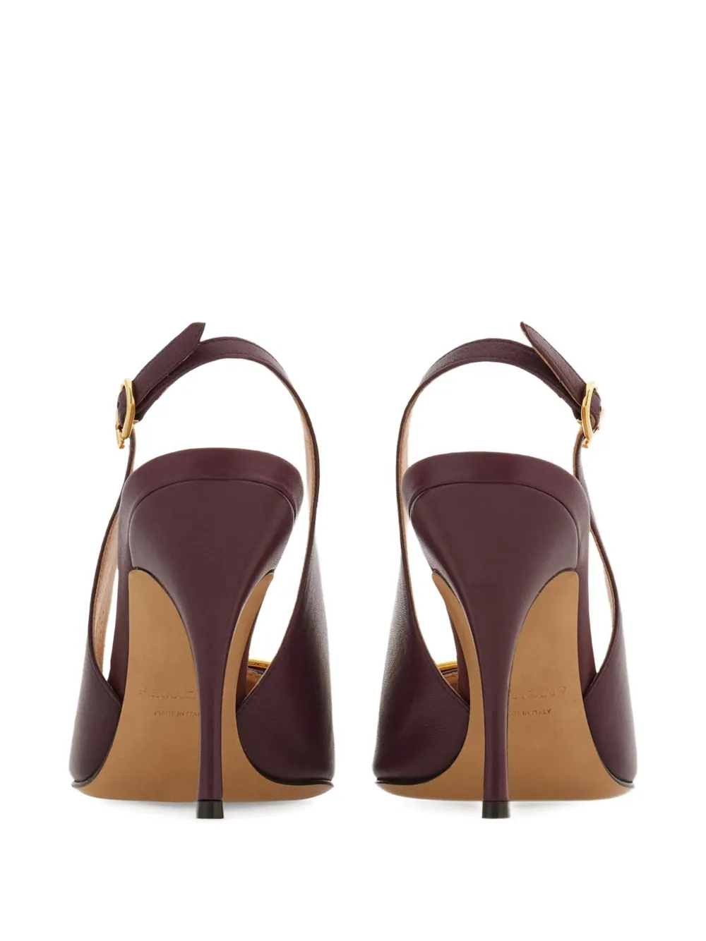 Ferragamo 95mm Gancini leather pumps Red