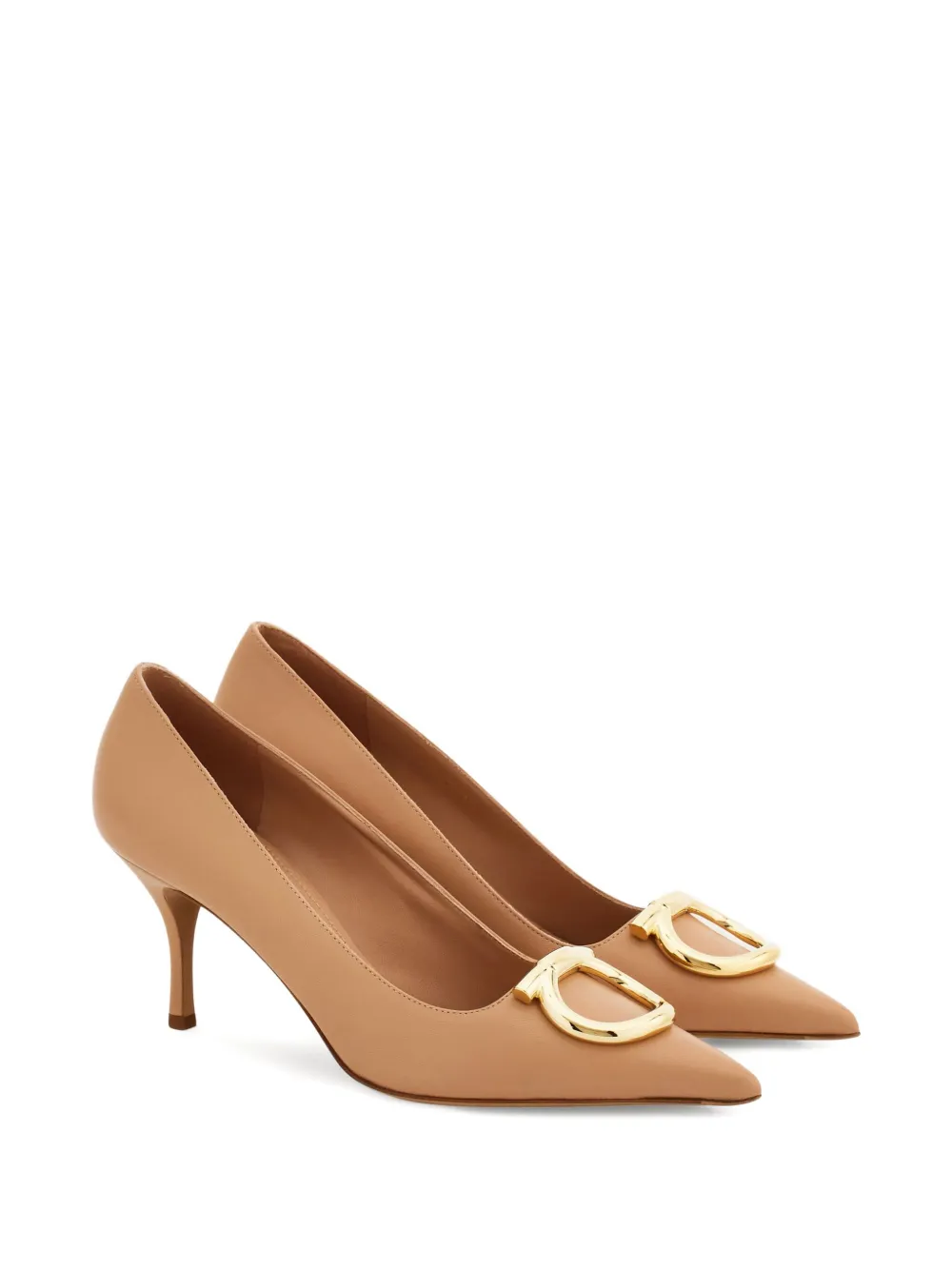 Ferragamo buckle-detail pointed-toe pumps Neutrals