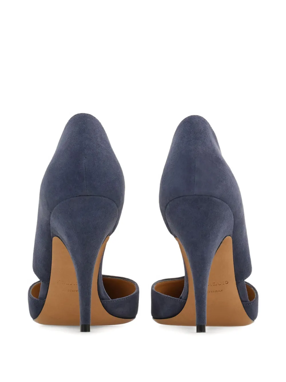 Ferragamo 95mm Gancini leather pumps Blue