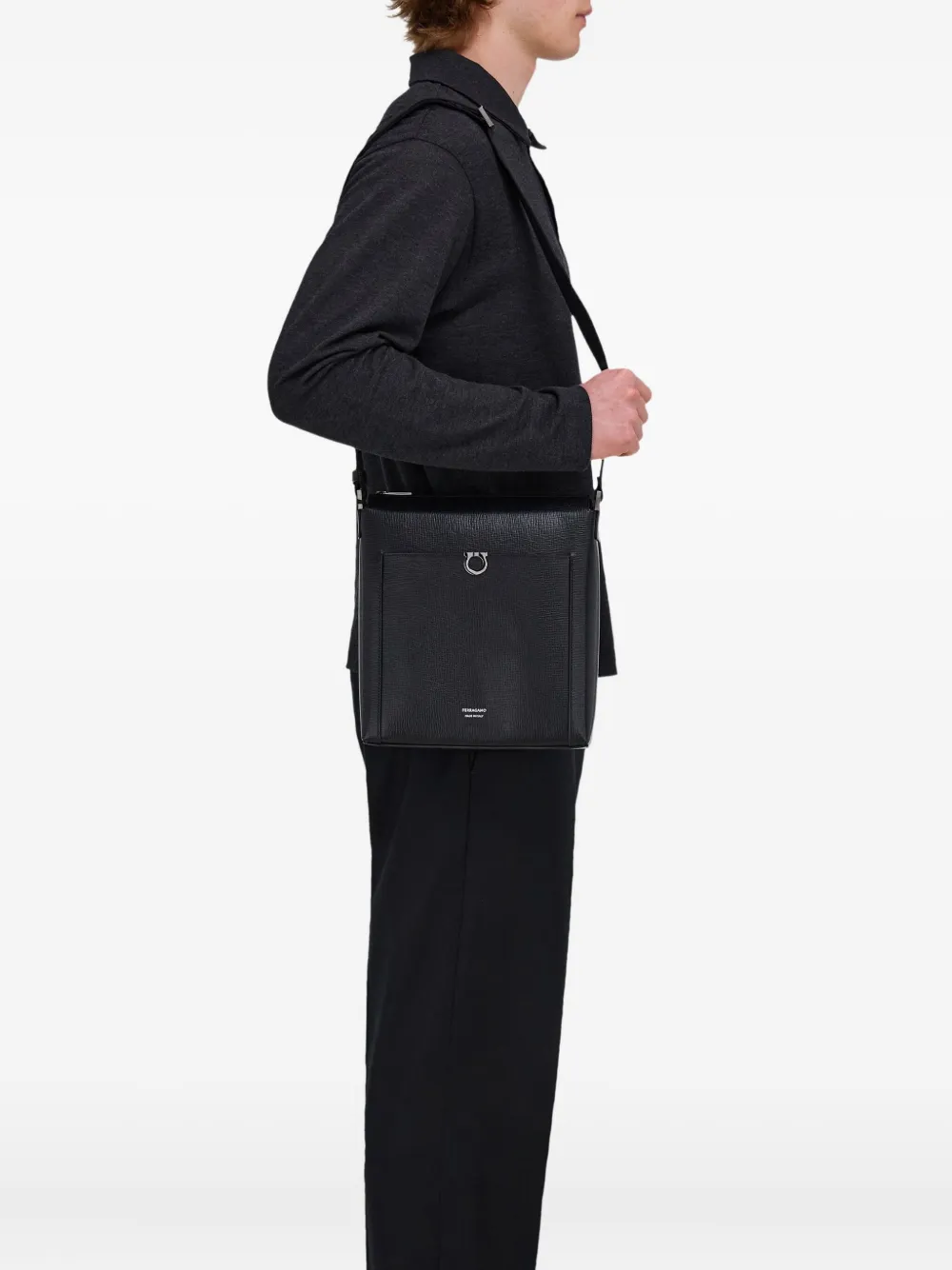 calfskin messenger bag