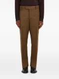 Ferragamo gingham check trousers - Brown