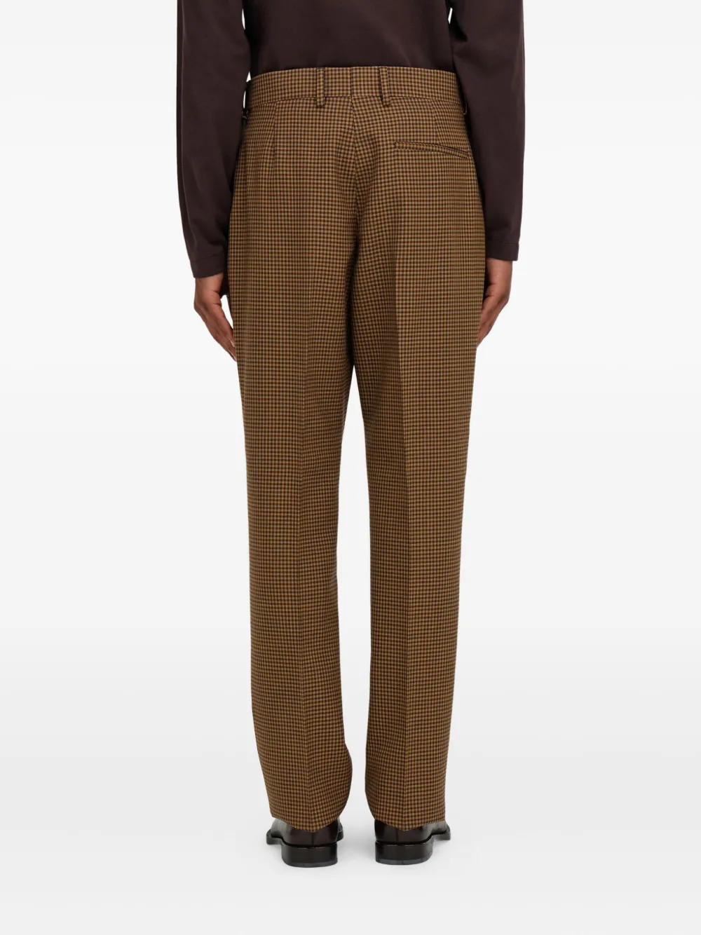 Ferragamo Broek met gingham-ruit Bruin