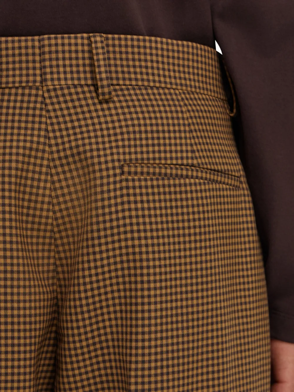 Ferragamo Broek met gingham-ruit Bruin