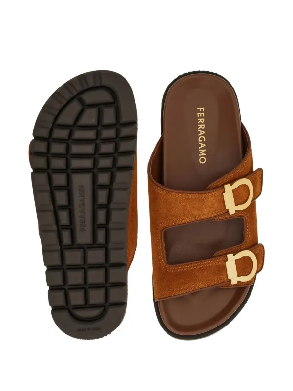 Ferragamo フラットサンダル | ブラウン | FARFETCH JP