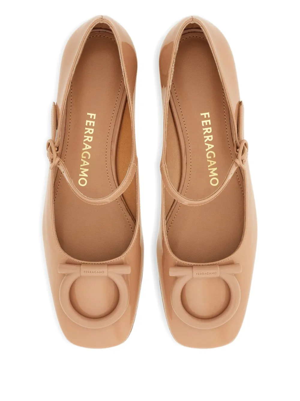 Ferragamo 20mm Maxi Gancini Mary Jane pumps Neutrals