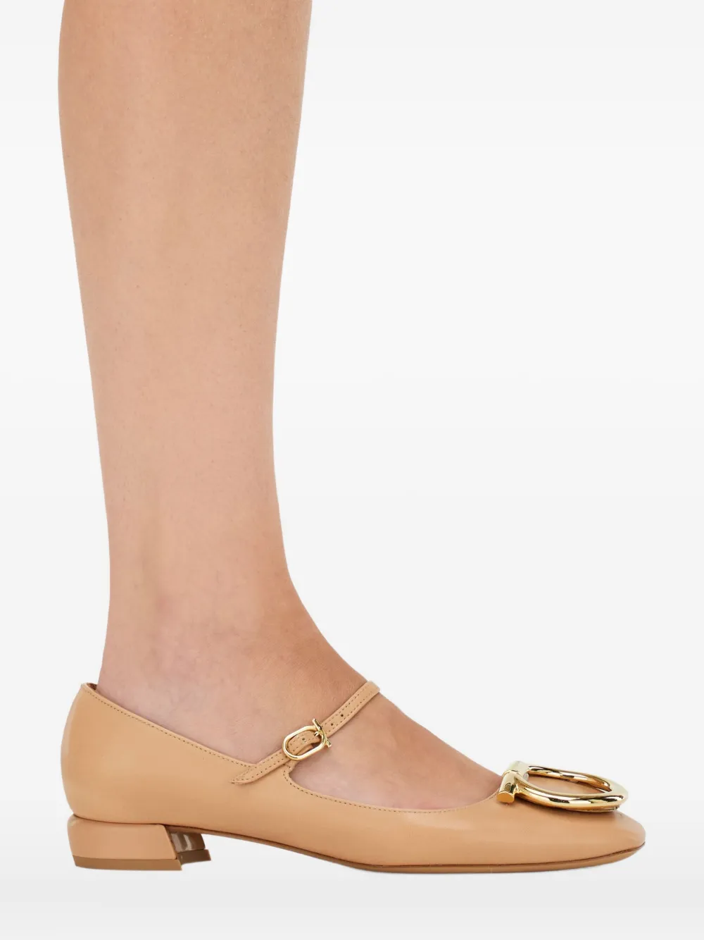 Ferragamo 20mm Maxi Gancini Mary Jane pumps Neutrals