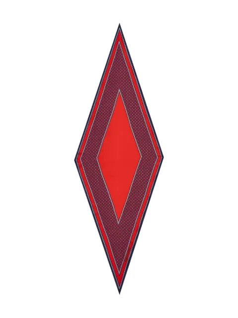Ferragamo geometric-patterned silk scarf