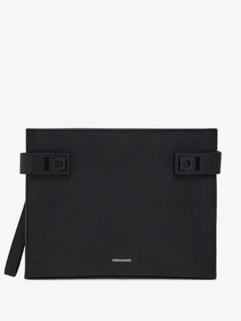 Ferragamo pouch with Hug buckle