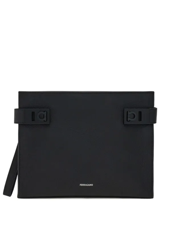 クラッチバッグ FERRAGAMO Leather clutch Black 29761028_59197961_600.jpg