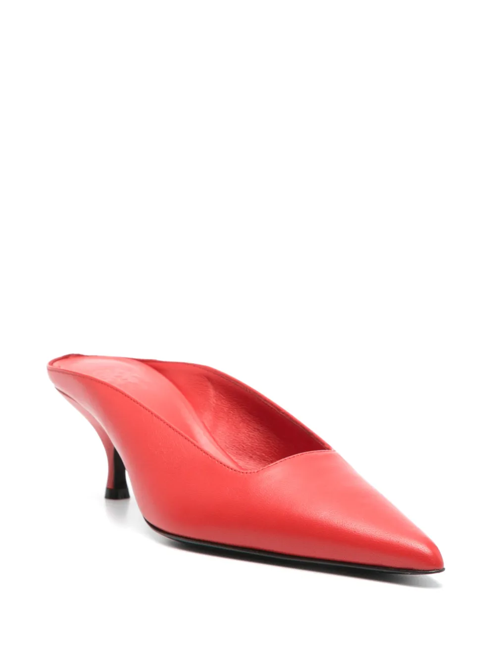 GIABORGHINI x The Garment 65mm Thea mules - Rood