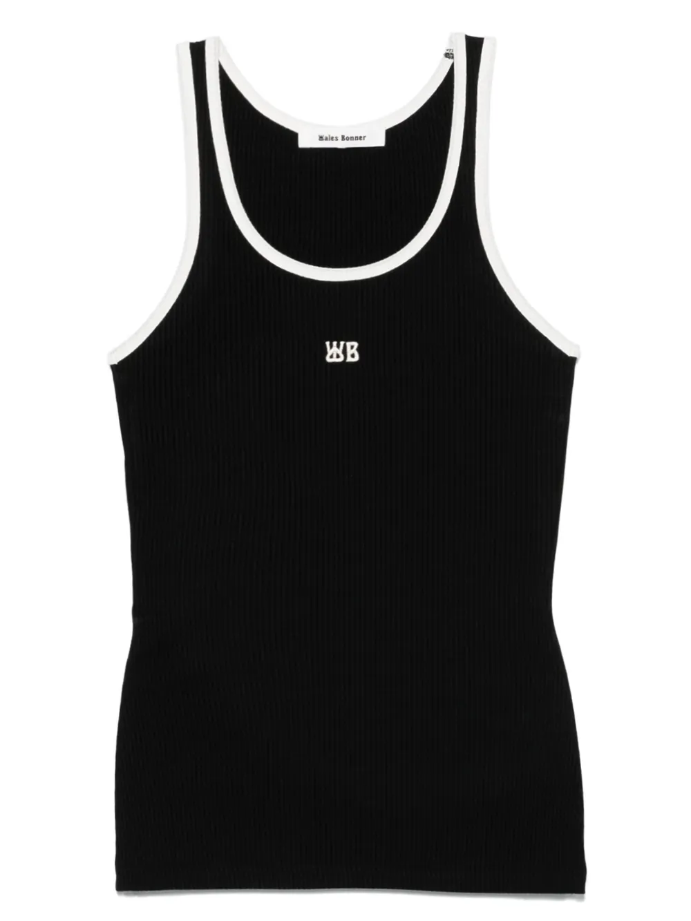 Wales Bonner Sonic tank top | Black | Image 1