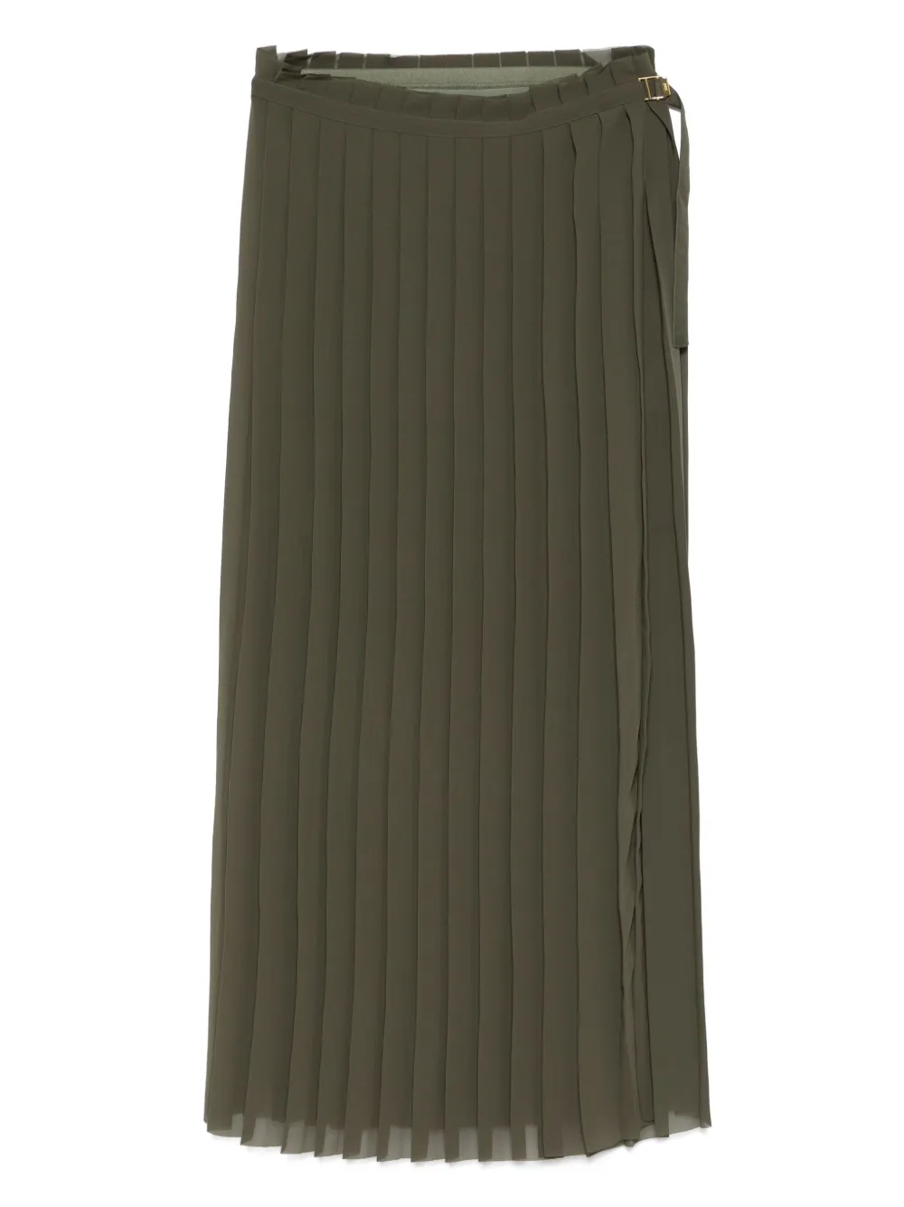 AMI Paris Midi-plooirok Groen