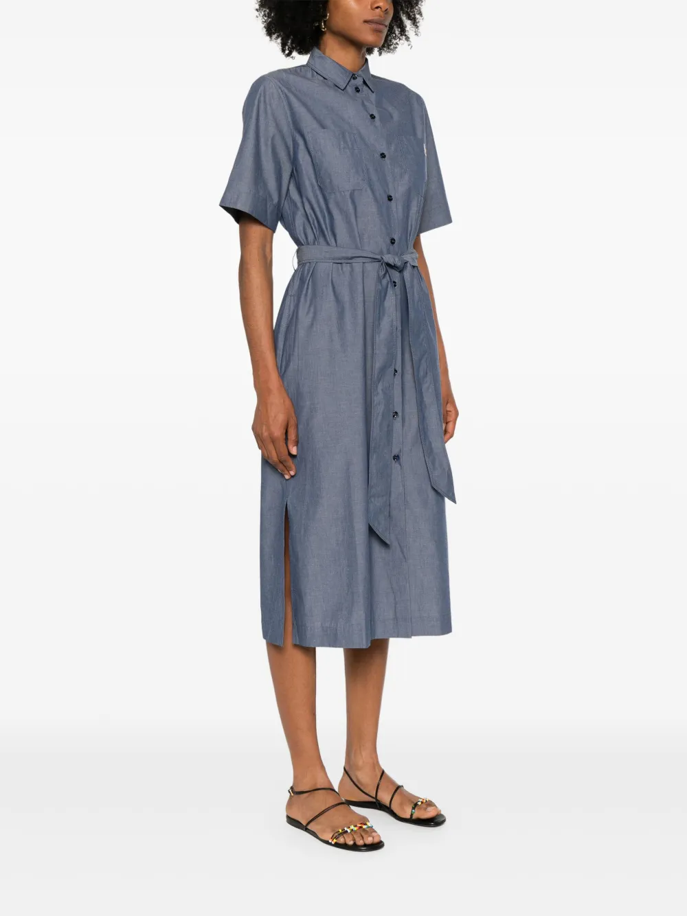 MAISON KITSUNÉ DOUBLE-POCKET MIDI DRESS