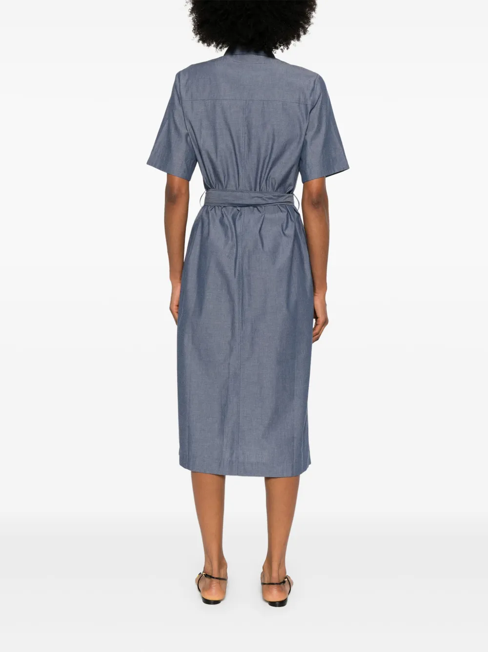 MAISON KITSUNÉ DOUBLE-POCKET MIDI DRESS