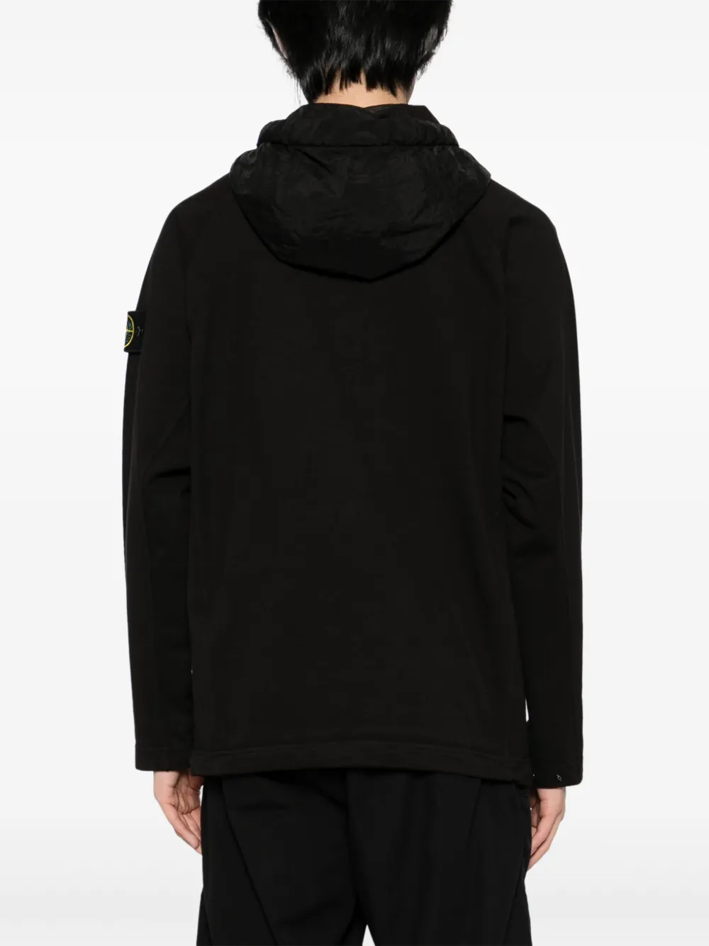 Stone Island Felpa hoodie Zwart