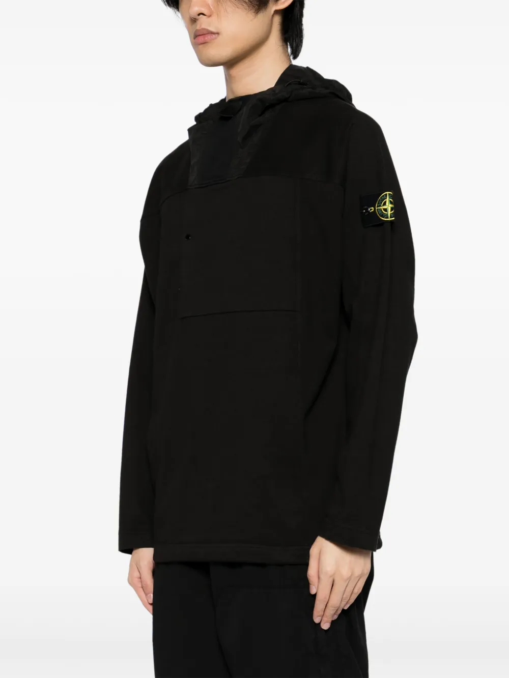 Stone Island Felpa hoodie Zwart