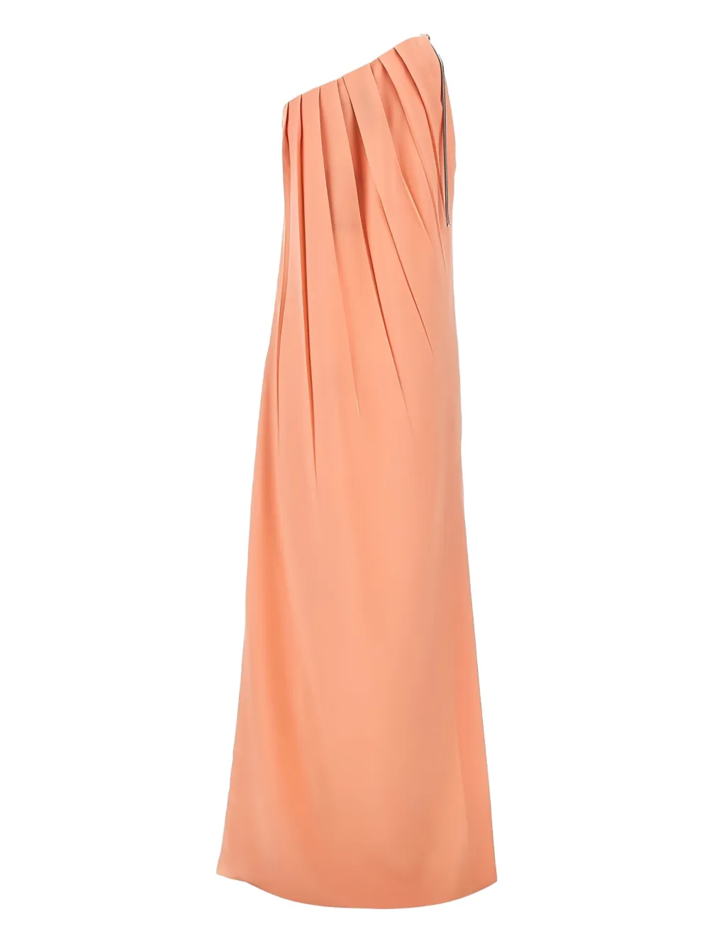 Max Mara Asymmetrische gedrapeerde avondjurk Oranje