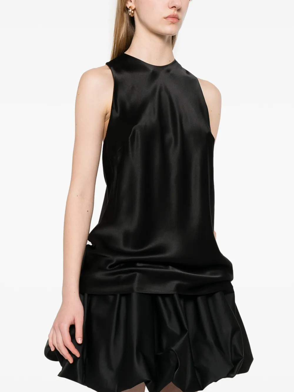 Simone Rocha Zijden blouse Zwart