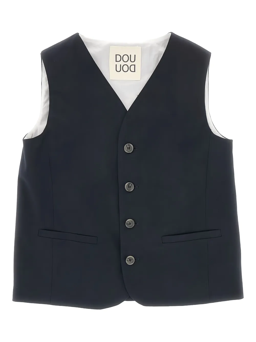 Doudou et Compagnie button-up gilet | Blue | Image 1
