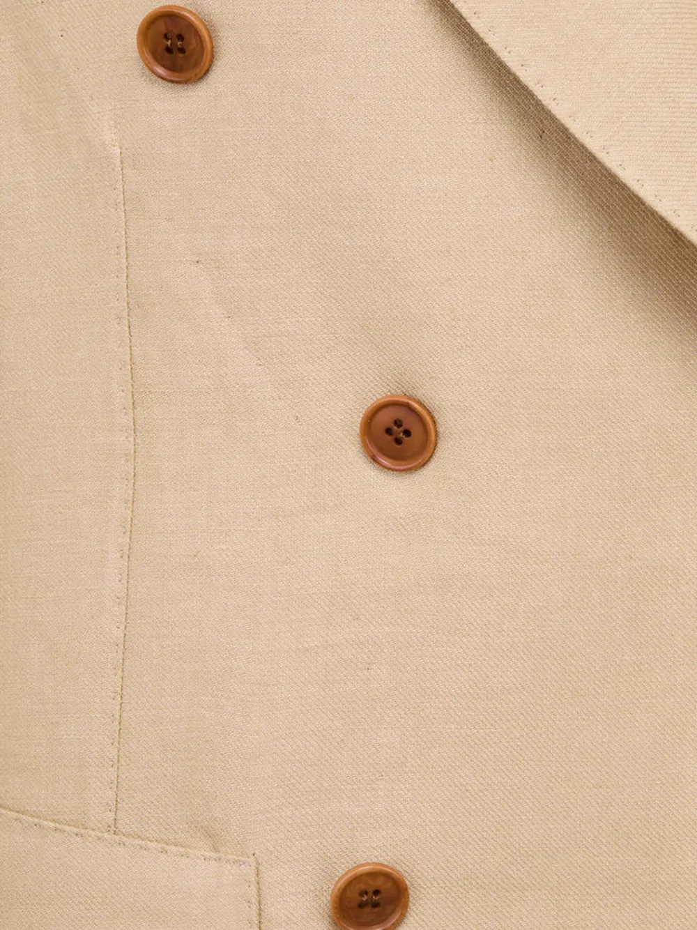 Giuliva Heritage Cettina blazer met dubbele rij knopen Beige