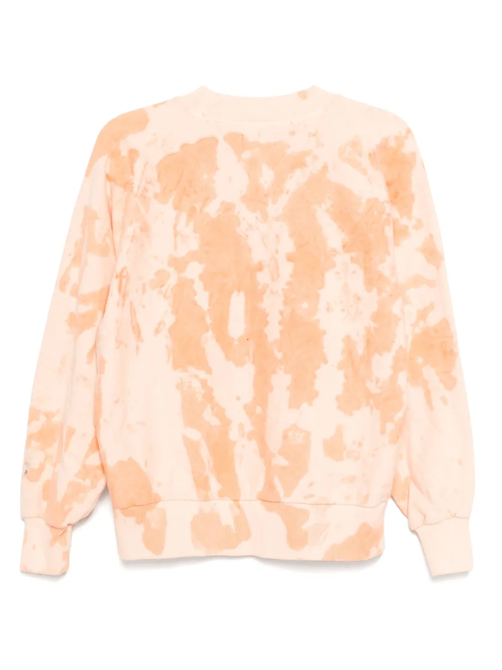 Stain Shade Sweater met tie-dye print - Oranje