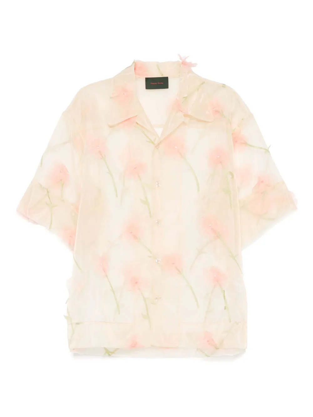 Simone Rocha camisa de organza | neutro | Image 1