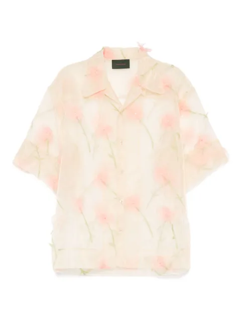 Simone Rocha camisa de organza