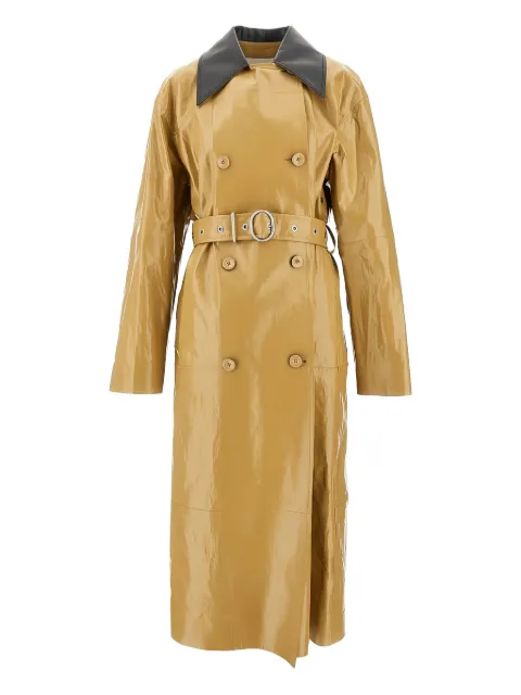 Jil Sander gabardina con acabado revestido