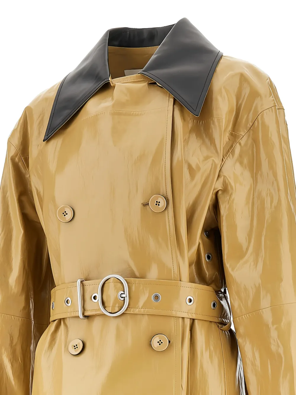 Jil Sander Trenchcoat met coating Bruin