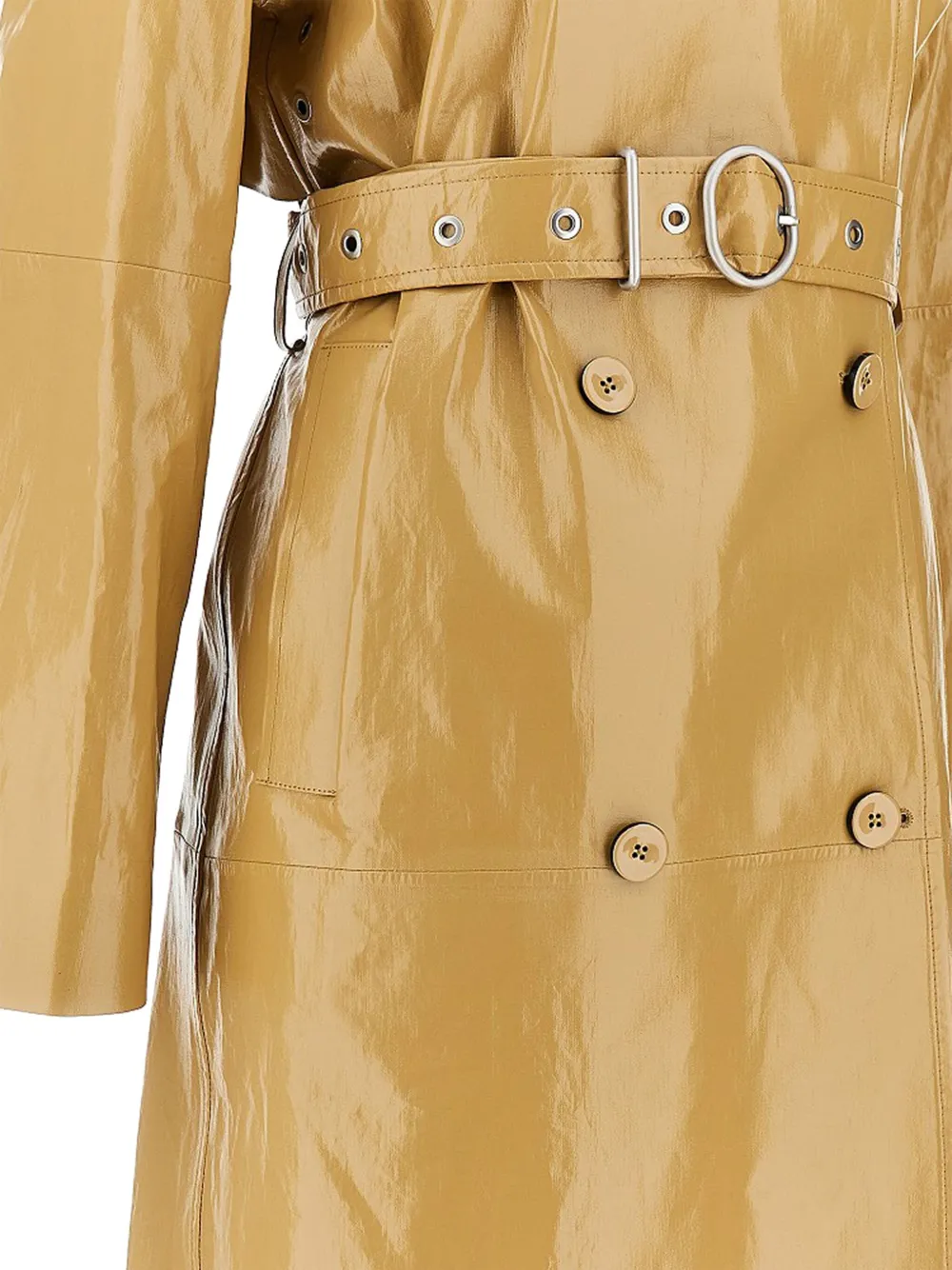 Jil Sander Trenchcoat met coating Bruin