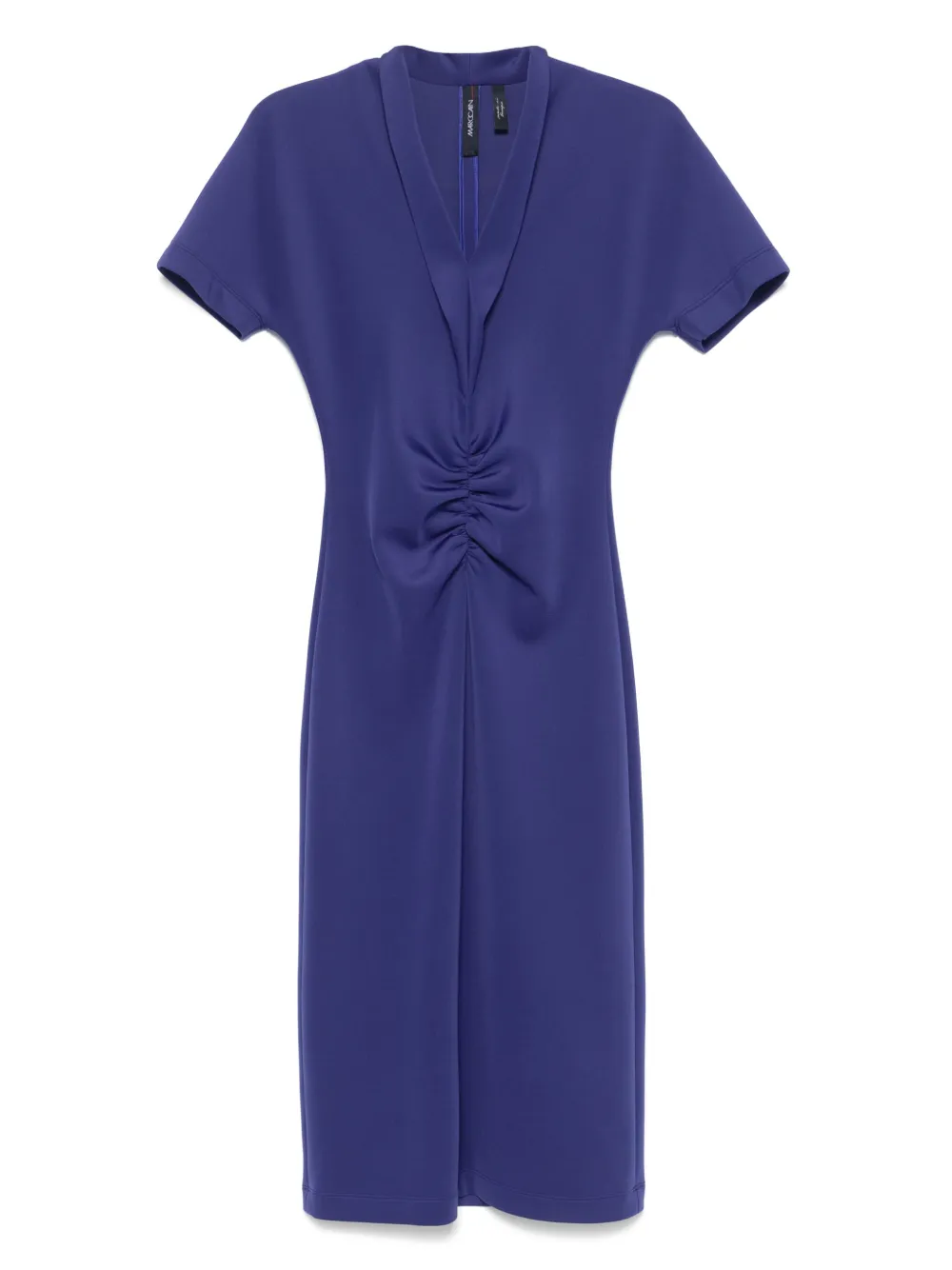 MARCCAIN vestido midi con diseño fruncido | morado | Image 1