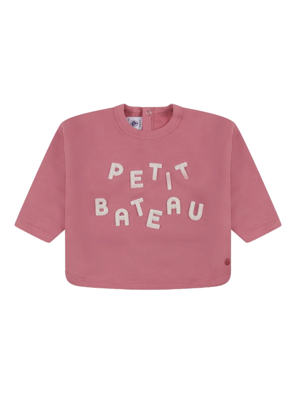 Petit Bateau Fleece sweater Roze