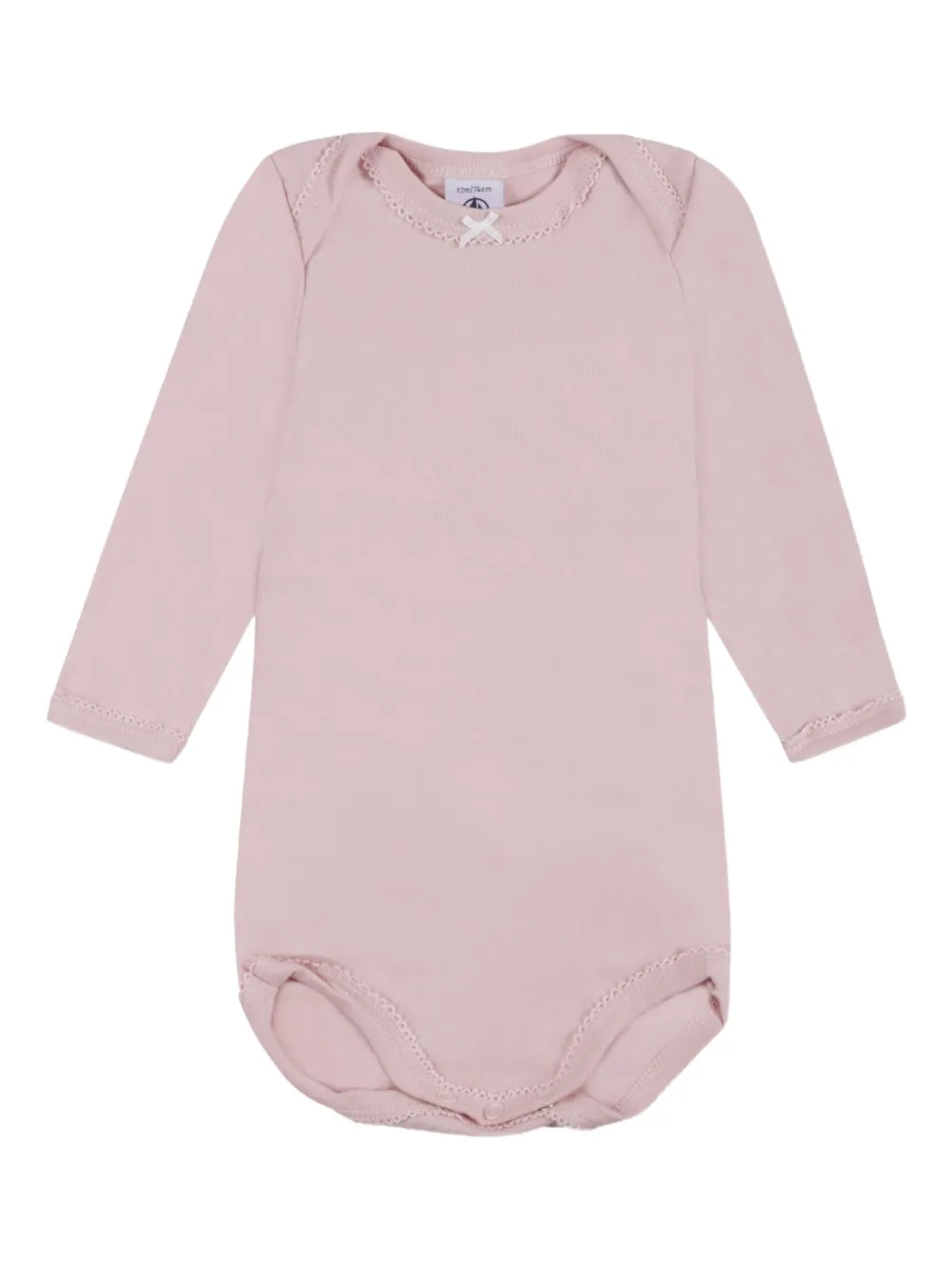 Petit Bateau Drie rompers van biologisch katoen Wit