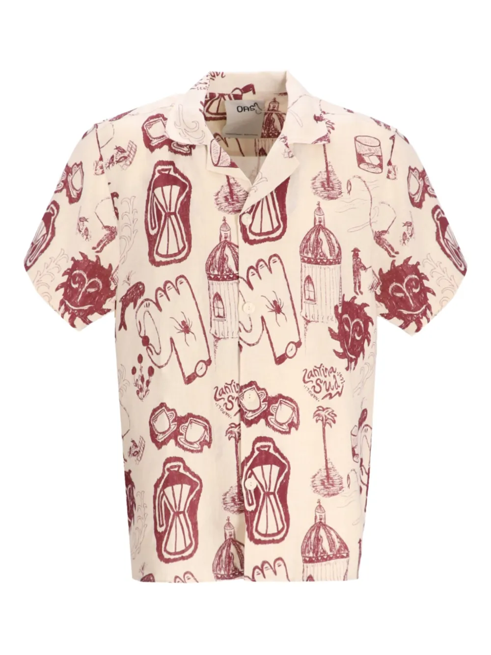 Cuba graphic-print short-sleeve shirt