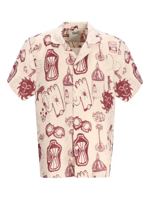 OAS Company Cuba graphic-print short-sleeve shirt