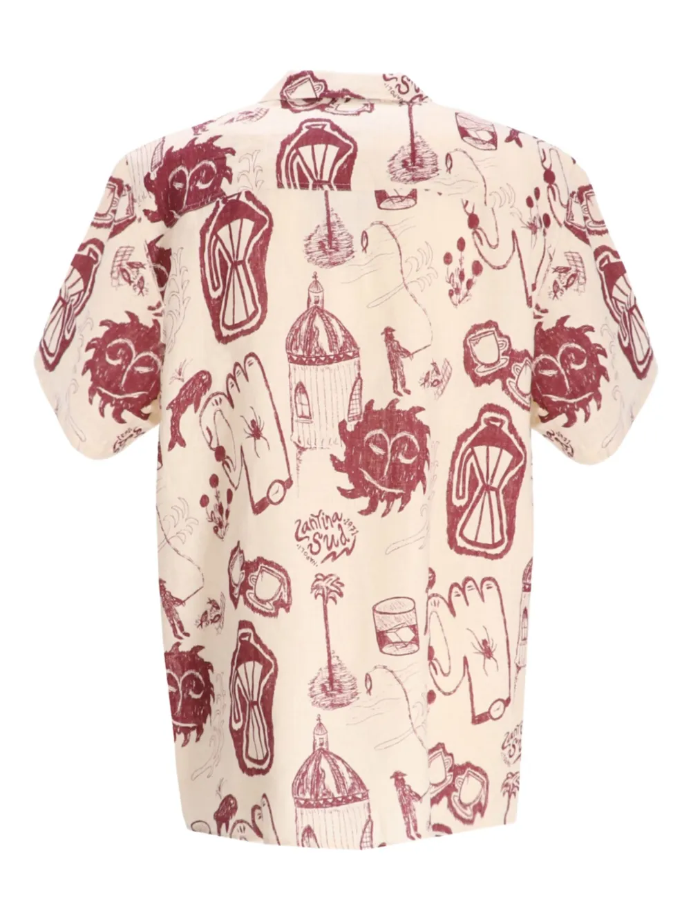 OAS Company Overhemd met print - Beige