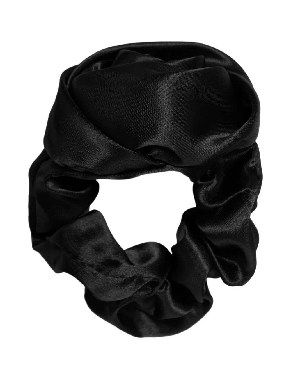 SALT & WAVE Zijden scrunchie Zwart