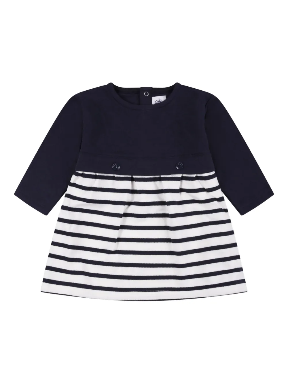 Petit Bateau long-sleeved tube-knit dress | Blue | Image 1