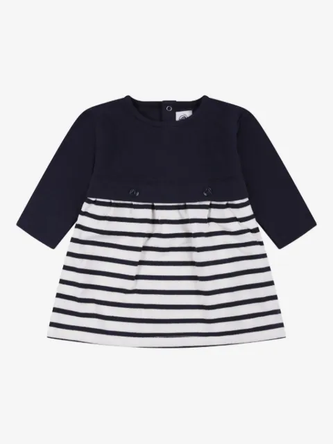 Petit Bateau long-sleeved tube-knit dress