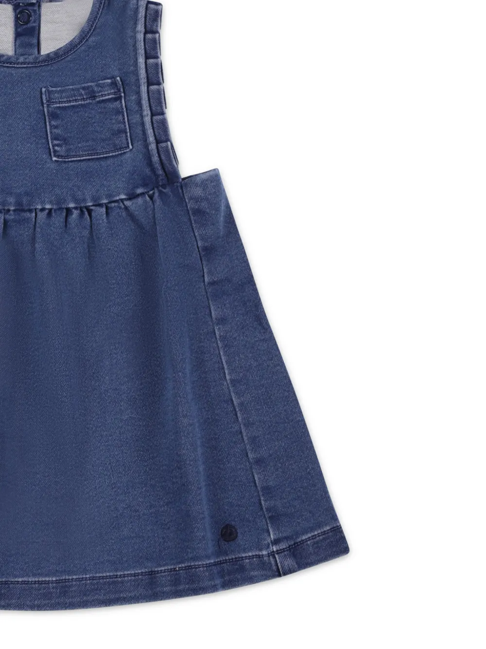 Petit Bateau Mouwloze spijkerjurk Blauw