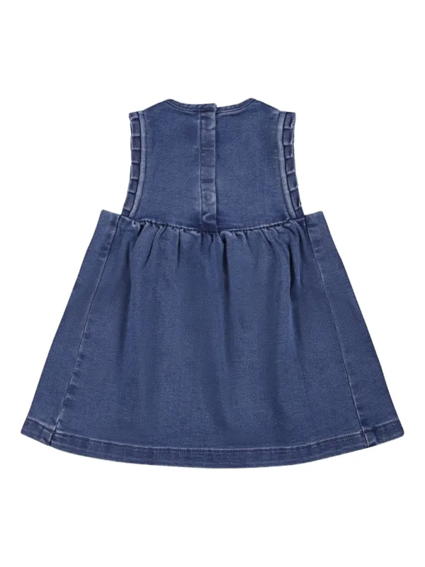 BAPE KIDS デニムワンピース ノースリーブ Petit Bateau ノースリーブ デニムワンピース | ブルー | FARFETCH JP