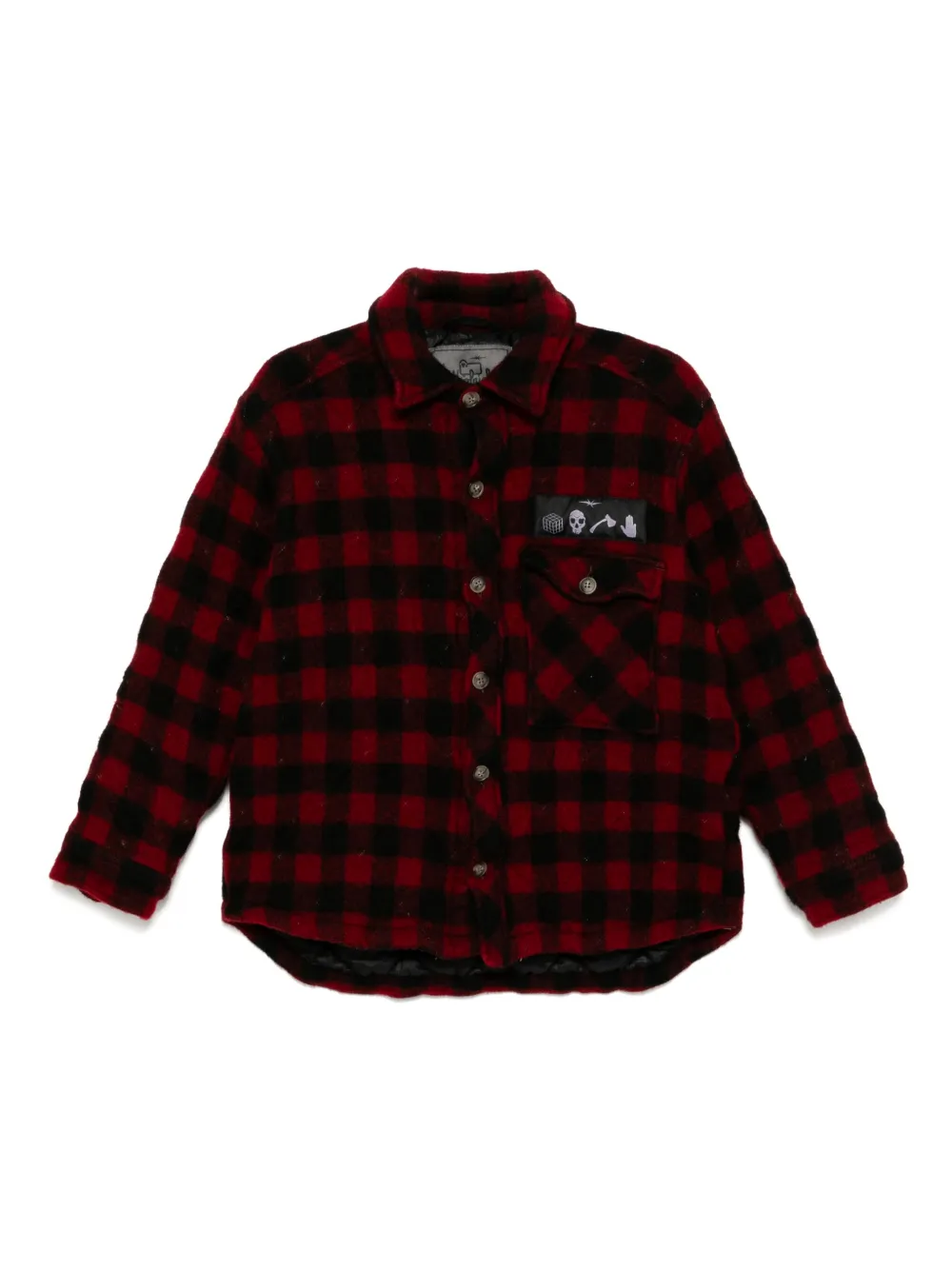 Stain Shade checked jacket | Red | Image 1