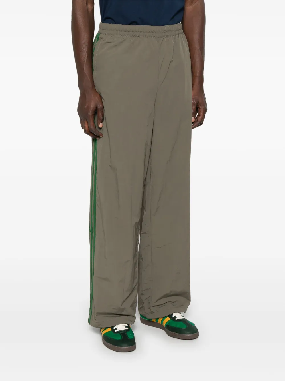 adidas x Brain Dead broek met logo-reliëf Groen