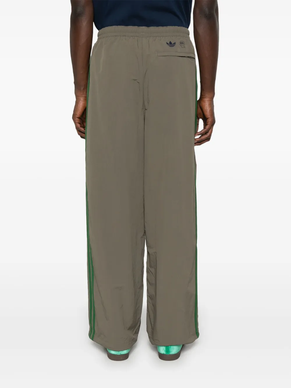 adidas x Brain Dead broek met logo-reliëf Groen