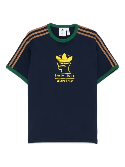 adidas x Brain Dead flocked-logo T-shirt