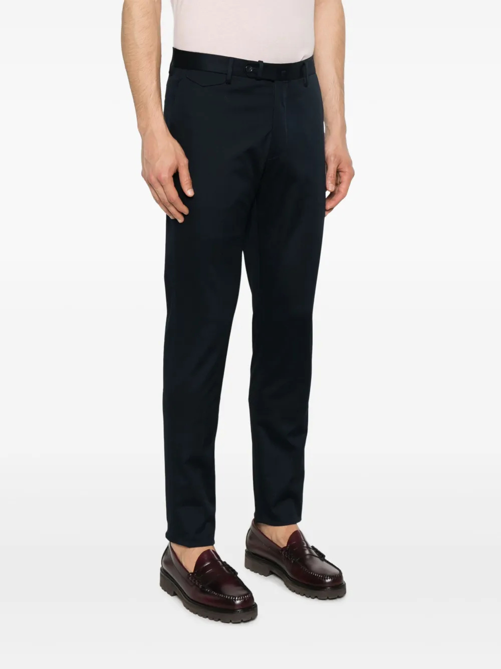 Tagliatore Broek met toelopende pijpen Blauw
