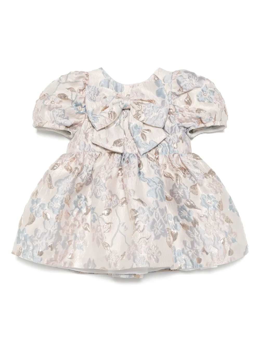Hucklebones London Jurk met pofmouwen en broekje Beige