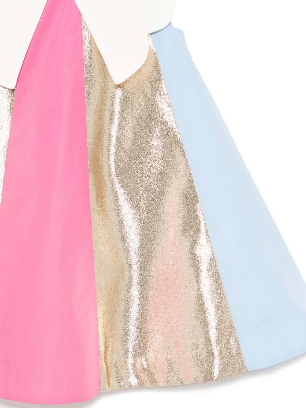 Shop Hucklebones London Rainbow Trapeze Dress In Blue
