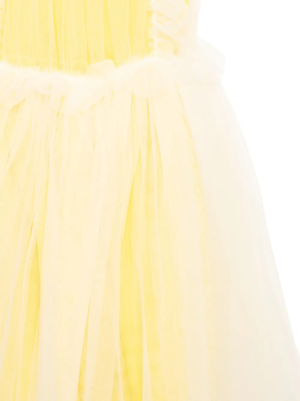 Hucklebones London Midi-jurk met ruches Geel